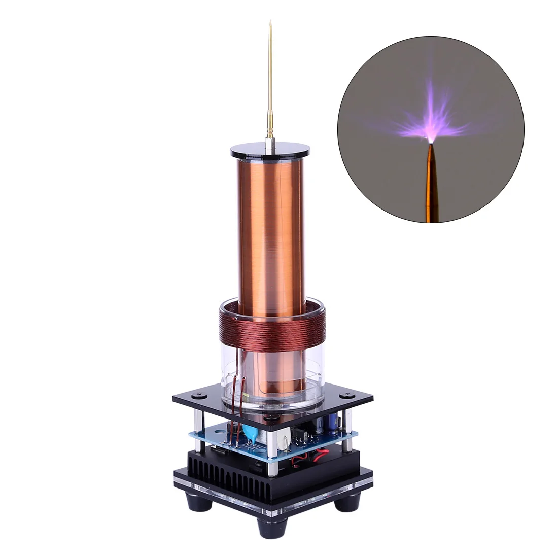 

Music Tesla Coil Plasma Speaker with 100-240V Adapter - US /EU Plug Model Building Kit Education