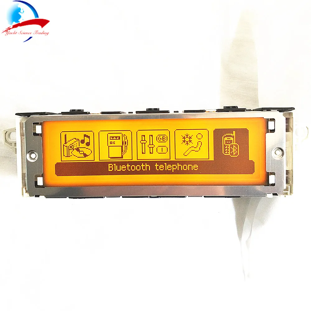 12 Pin car Yellow screen support USB and Bluetooth 5 menu Display monitor for Peugeot 307 407 408 citroen C4 C5