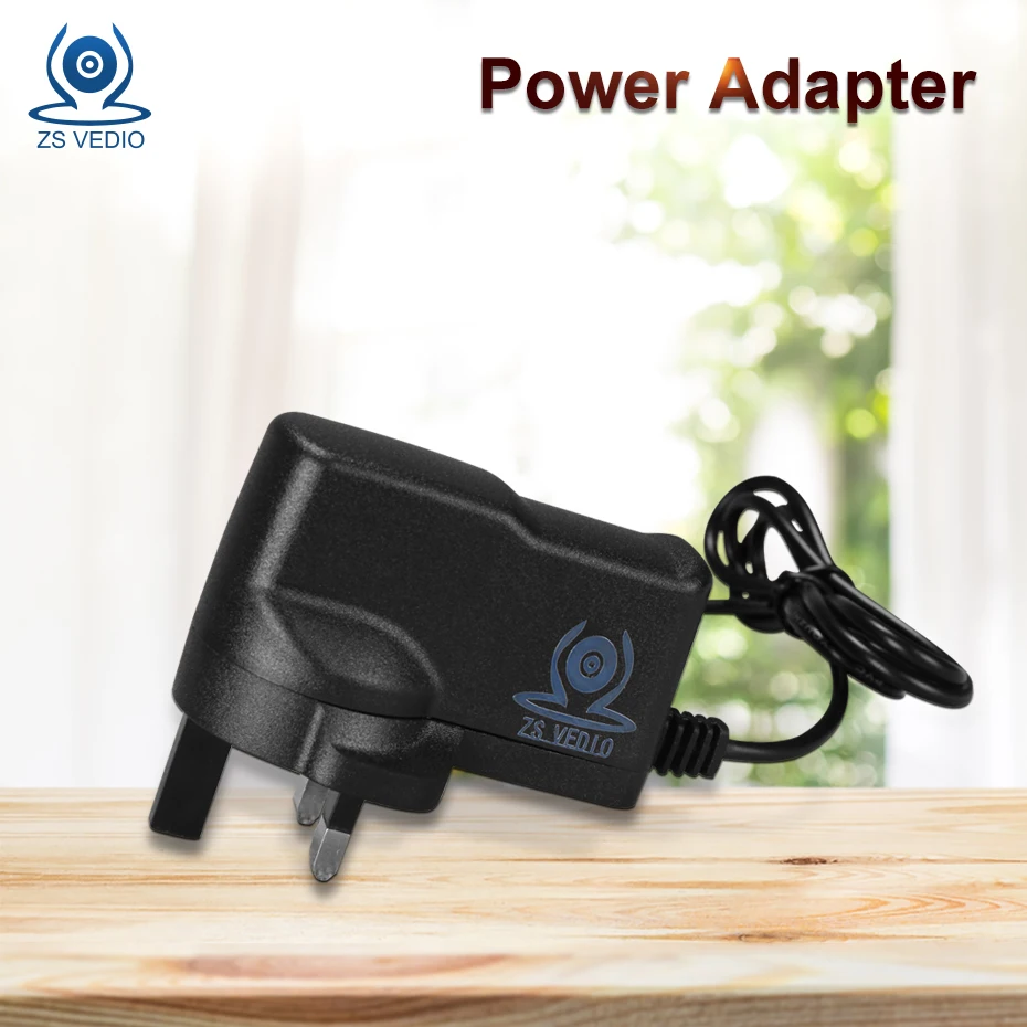 

ZSVEDIO 12V 2A Power Adapter US/EU/AU/UK for HD CCTV IP Camera Surveillence Camera system