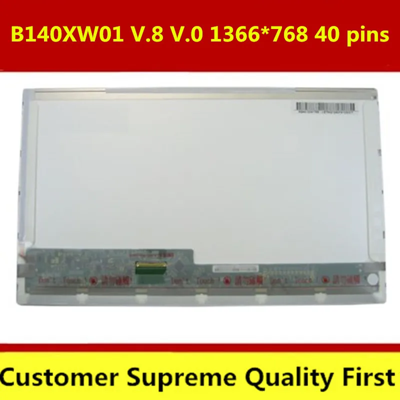 14/" DISPLAY FOR AUO B140XW01 V.8 HW2A LAPTOP LCD SCREEN LED NEW A+
