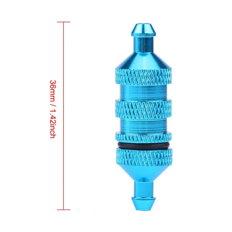 

1pcs Aluminum Oil Nitro Fuel Filter Alloy For 1/8 1/10 Scale RC Model Car Upgrade Parts