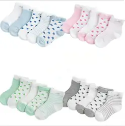 От 0 до 3 лет, 5 пар в упаковке, оптовая продажа, носки для малышей, детские летние сетчатые носки, ультратонкие дышащие детские носки со