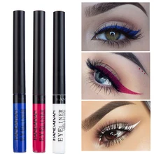 Handaiyan бренд синий белый красный цветной карандаш для глаз матовый макияж долговечная жидкость подводка для глаз Водонепроницаемый lapiz delicador de ojos