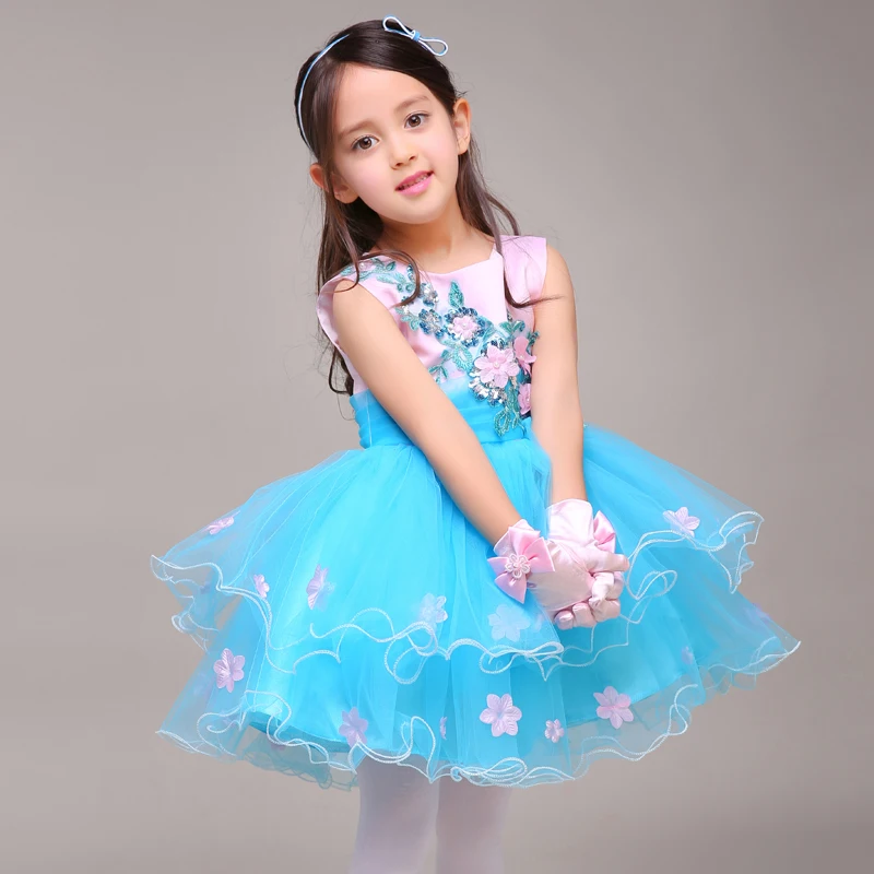 Высокого качества детское платье принцессы для девочек платье для сцены для девочек группы Танцы хозяин Производительность костюмы
