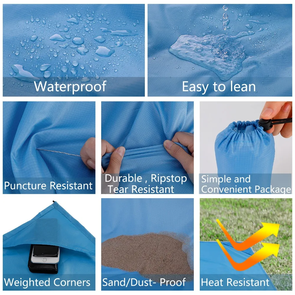 Camping Mat Ultralight Pocket Footprint Waterproof Picnic Beach Blanket Camping Outdoor Tent Tarp Multifunctional Camping Mat Ultralight Pocket Footprint Waterproof Picnic Beach Blanket Camping Outdoor Tent Tarp Multifunctional