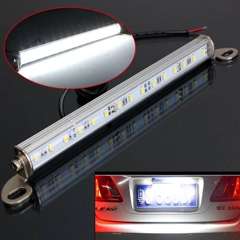 Универсальный Автомобильный светодиодный Болт 15 SMD белого цвета для номерного