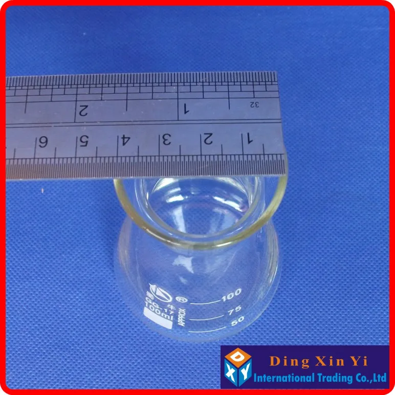 Стеклянная колба Erlenmeyer (4 шт./лот) 100 мл стеклянная коническая лабораторное