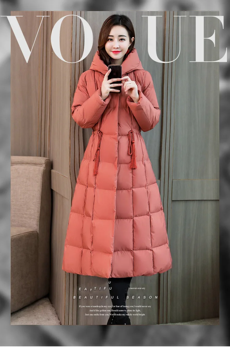 Winter New Collection Bio Fluff Hooded Women's Winter Coat Parka European Style Warm Stylish Women's Winter Jacket