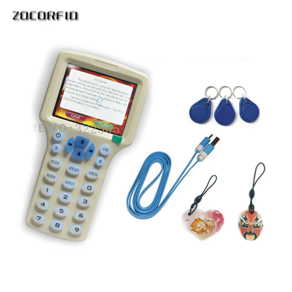 Super RFID Card Reader & Writer/ RFID Copier/Programmer copy encrypted to Sector0+20pcs Rewritable KeyFob Super RFID Card Reader & Writer/ RFID Copier/Programmer copy encrypted to Sector0+20pcs Rewritable KeyFob