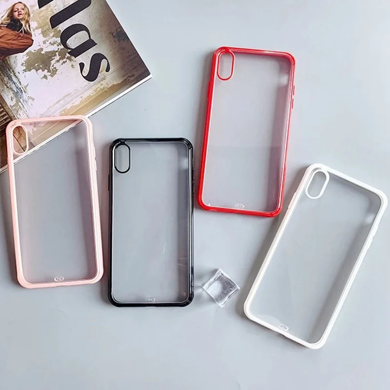 Прозрачный силиконовый чехол для телефона iPhone X XS XR Max 8 7 6 6S Plus противоударный