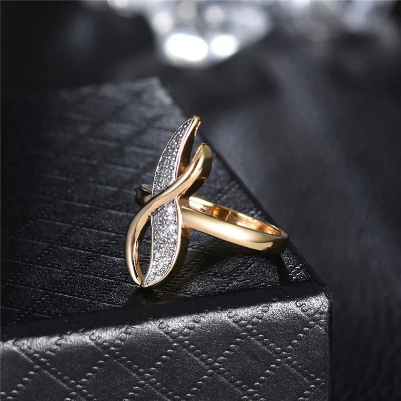 Кольца для женщин BUDONG Infinity Bijoux женские кольца помолвки и вечеринки роскошные
