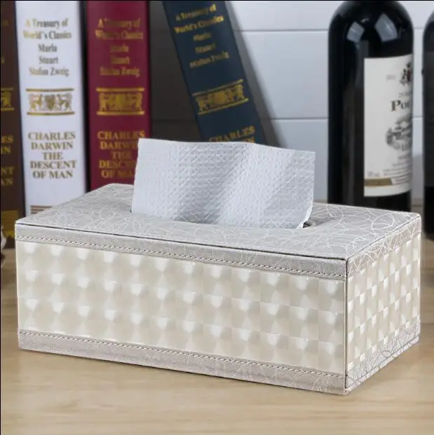 Из искусственной кожи салфетница бумажная салфетка с квадратной картиной домашний домашняя декоративная ткань коробка чехлы на коробки для салфеток PZJH010