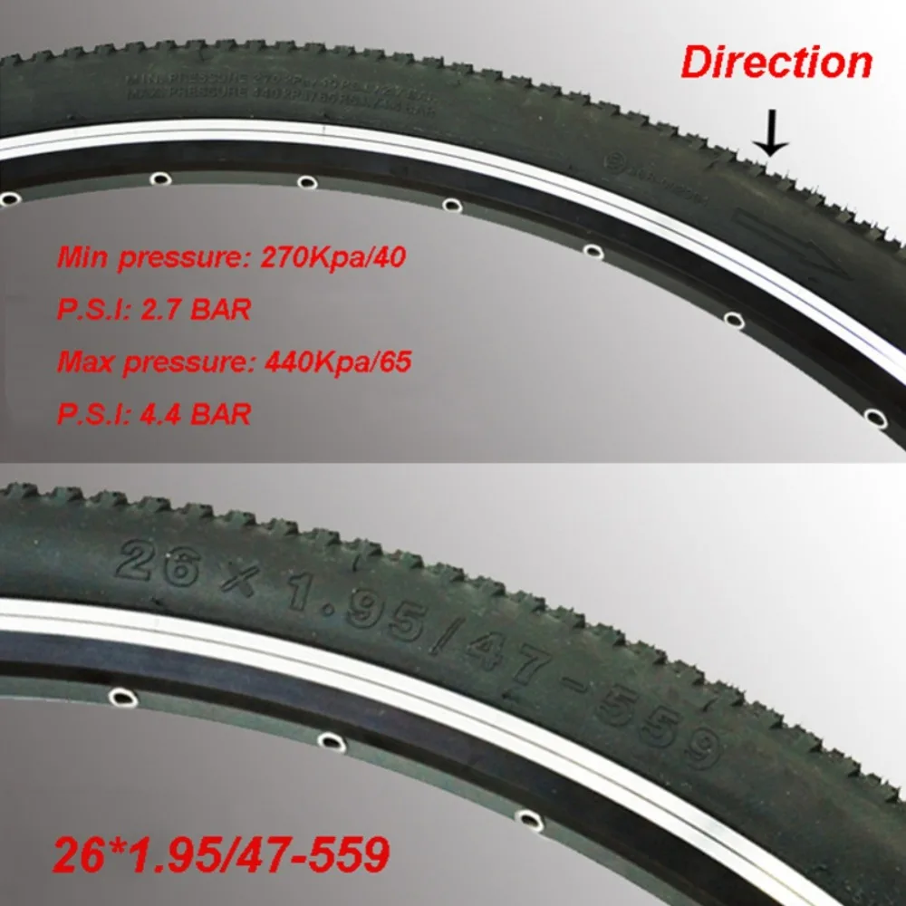 Шины полноразмерные для размеров 26*1,95 1 шт. твердые шины Твердые накачивающиеся шины для велосипеда Твердые шестерни для горного велосипеда