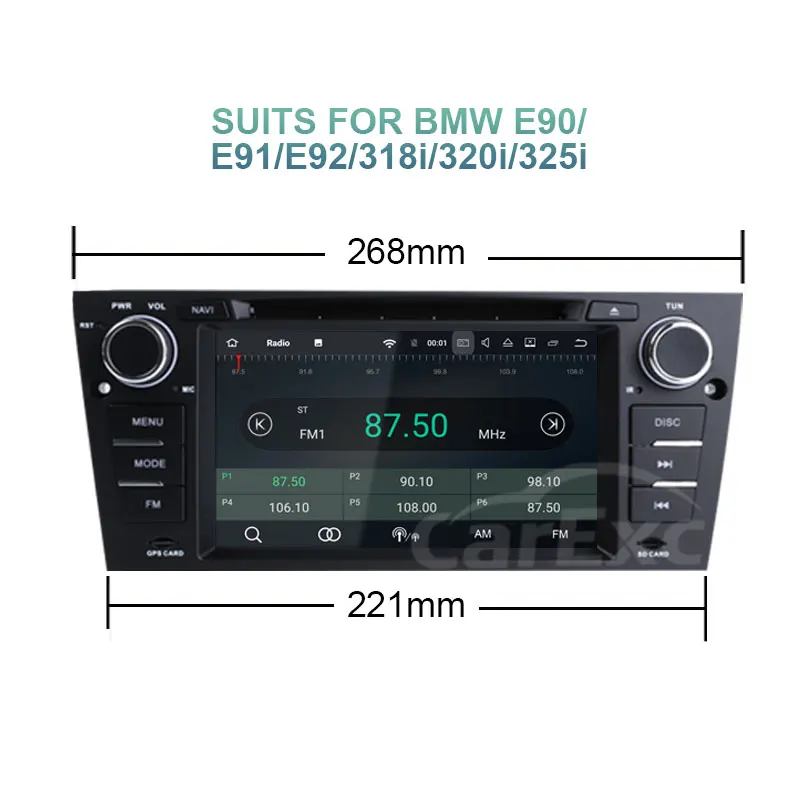 Excellent Android 9.0 Car DVD For BMW 3 Series E90 E91 E92 E93 With Canbus GPS Navigation Wifi   Bluetooth Radio Carplay 15
