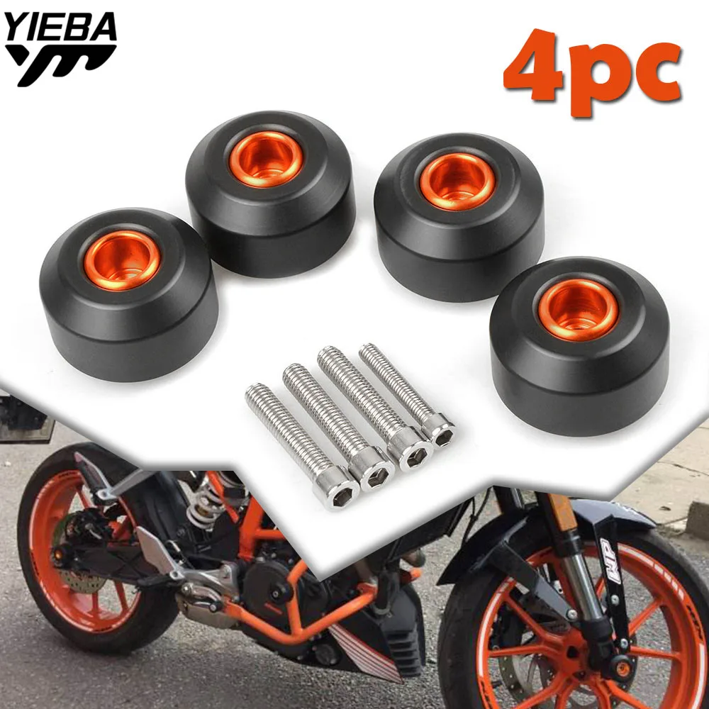 4pcs High quality For KTM DUKE 125 200 390 Motorcycle Front and Rear Fork Wheel Frame Slider Crash Pads Falling Protection