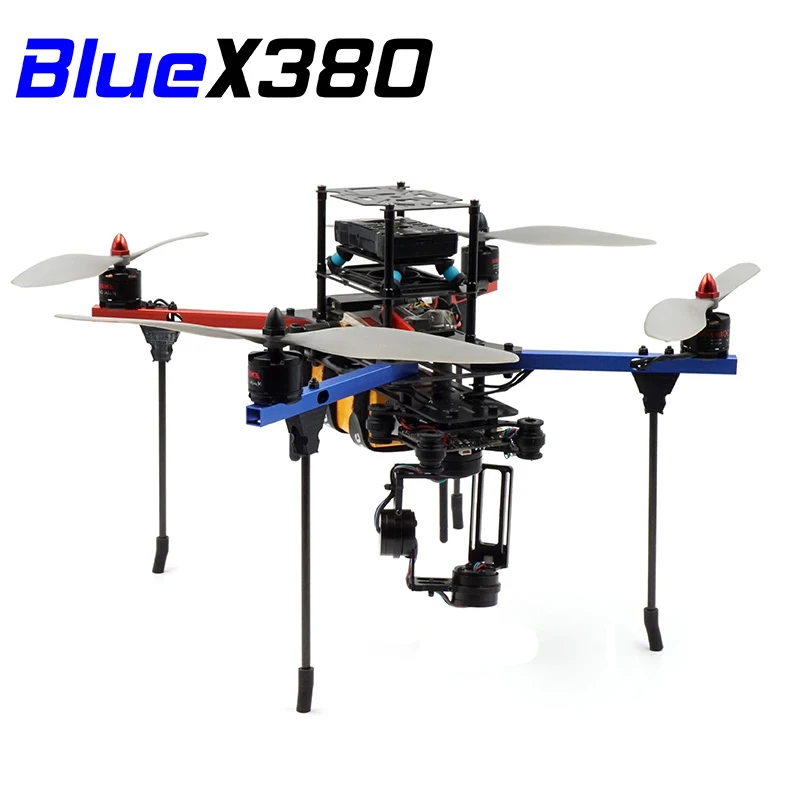 1 шт. BlueX380 Квадрокоптер рама алюминиевая трубка стекловолокно комплект для F450 FPV