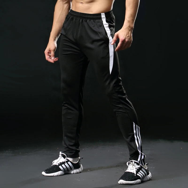 

Men's Sports Running Pants Breathable Men Bodybuilding Jogging Trousers Fitness Gym Clothing Adult Football Soccer Training Pant