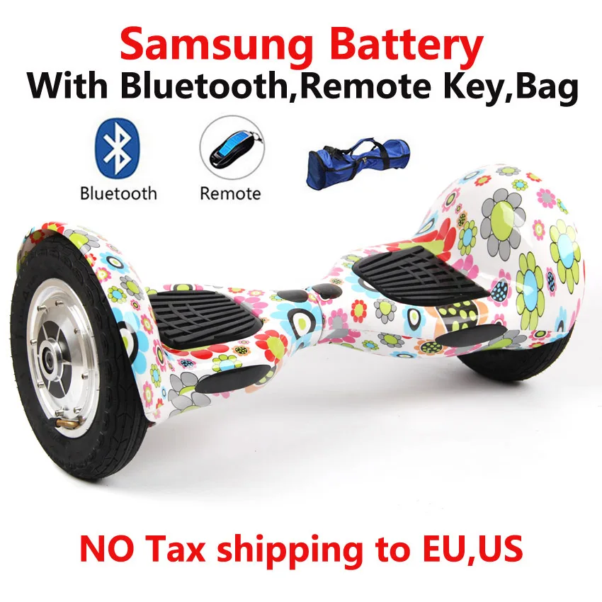 

SM battrey/ bluetooch/bag/ remote 10 inch electric scooter Skateboard Standing Drift Board smart hoverboard