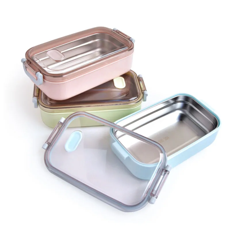 High Quality 304 Stainless Steel Bento Boxes Portable Lunch Box for Kids Adult Leak Proof Food Container Dinner Breakfast | Дом и сад