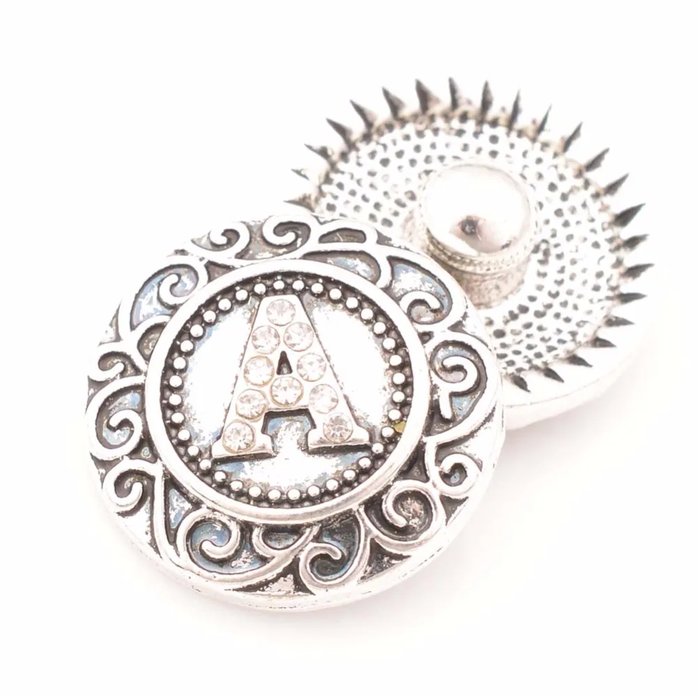 

Alphabet, 18mm snap buttons, metal snaps for snaps bracelets fit ginger snaps jewelry NC5271-A