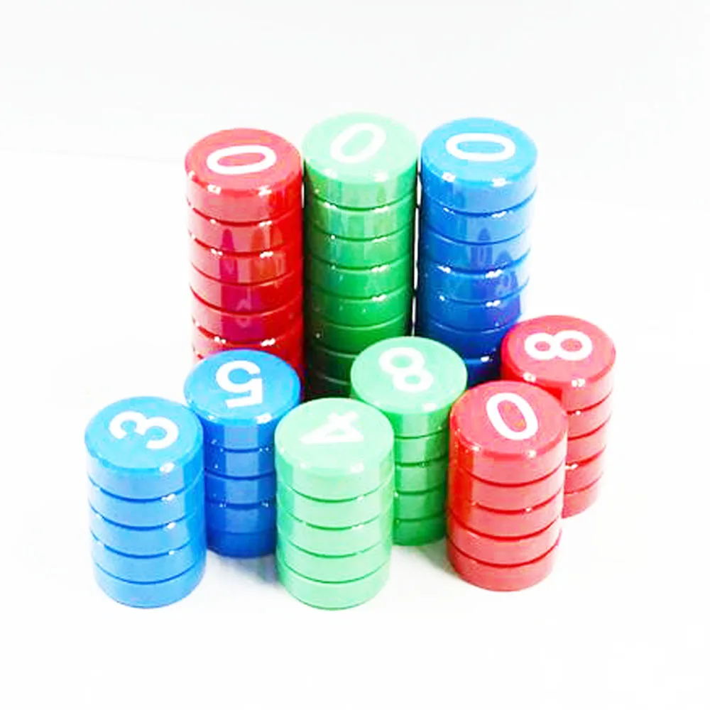 

XRHYY 10Pcs 0-9 Arabic Number Magnets Prints Round Whiteboard Magnetic Fridge Pins Stickers Kitchen Home Office School Craft