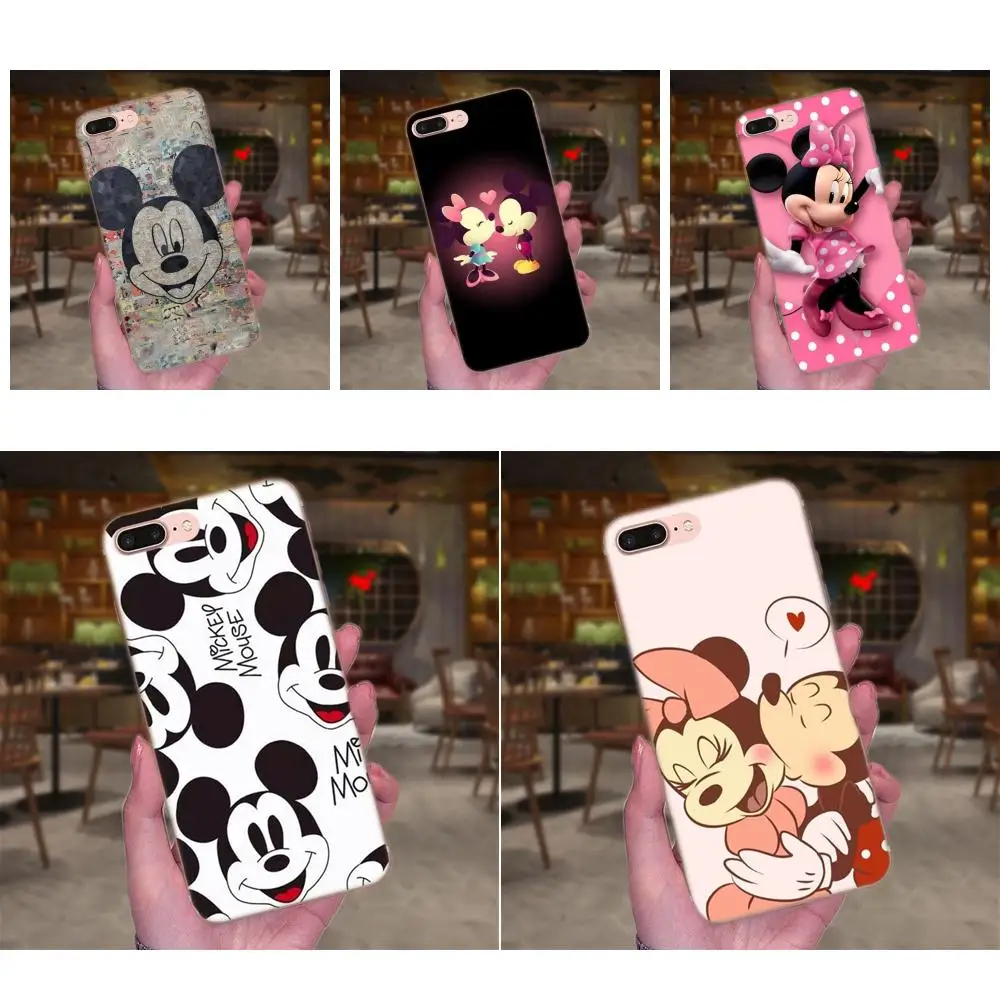 

Soft TPU Phone Cases For Huawei P8 P9 P10 P20 P30 Mate 7 8 9 10 20 Lite Plus Pro 2017 Beauty Kissing Mickey Minnie Mouse Diy