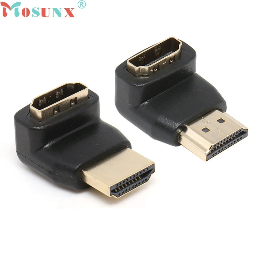 Лидер продаж переходник удлинитель для кабеля 2017 HDMI папа угол 90 градусов 270