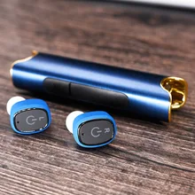 Наушники-вкладыши Tws с зарядным устройством s2 Водонепроницаемый мини наушники типа магнитный спортивные новая пара уши действительно беспроводные Bluetooth гарнитура