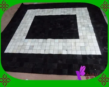 

2018 free shipping via DHL 100% natural genuine cow leather floral carpet