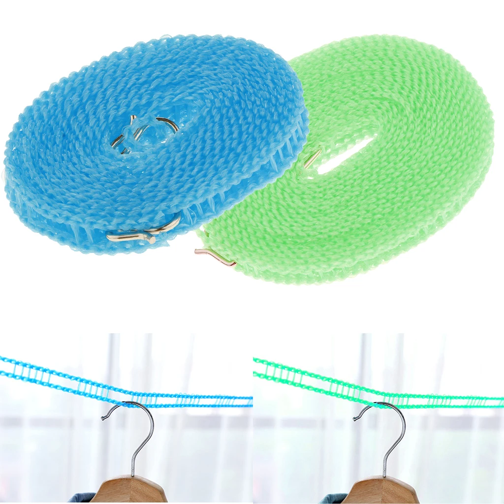 

3/5m Strong Polypropylene Washing Line Clothes Hanging Rope Clothesline Outdoor Camping Tent Drying Clothes Hanger Rack Line
