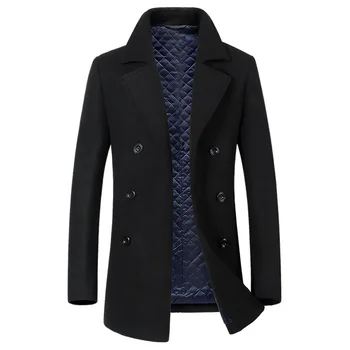 

2018 New Arrivals Autumn Winter Trench Coat Men Brand Clothing Cool Mens Long Coat Top Quality Cotton Male Overcoat M-3XL