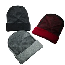 15 шт./партия, головной убор для танца SINGYOU, Лоскутная сетчатая шапочка, Вязаная хлопковая шапка, зимняя мужская и женская повседневная шапка в стиле хип-хоп