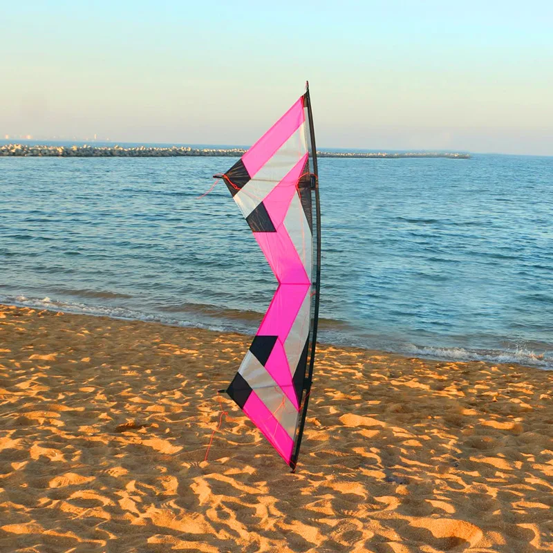 Envío Gratis cometas de albatros voladores de cometa de tracción de cuatro líneas de 2,1 m de alta calidad para adultos mangos de kitesurf de paracaídas - 5
