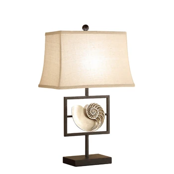 

Country Conch Table Lamp Bedroom Bedside Lamp Sample Room Simple Modern European Style Creative Living Room Decoration