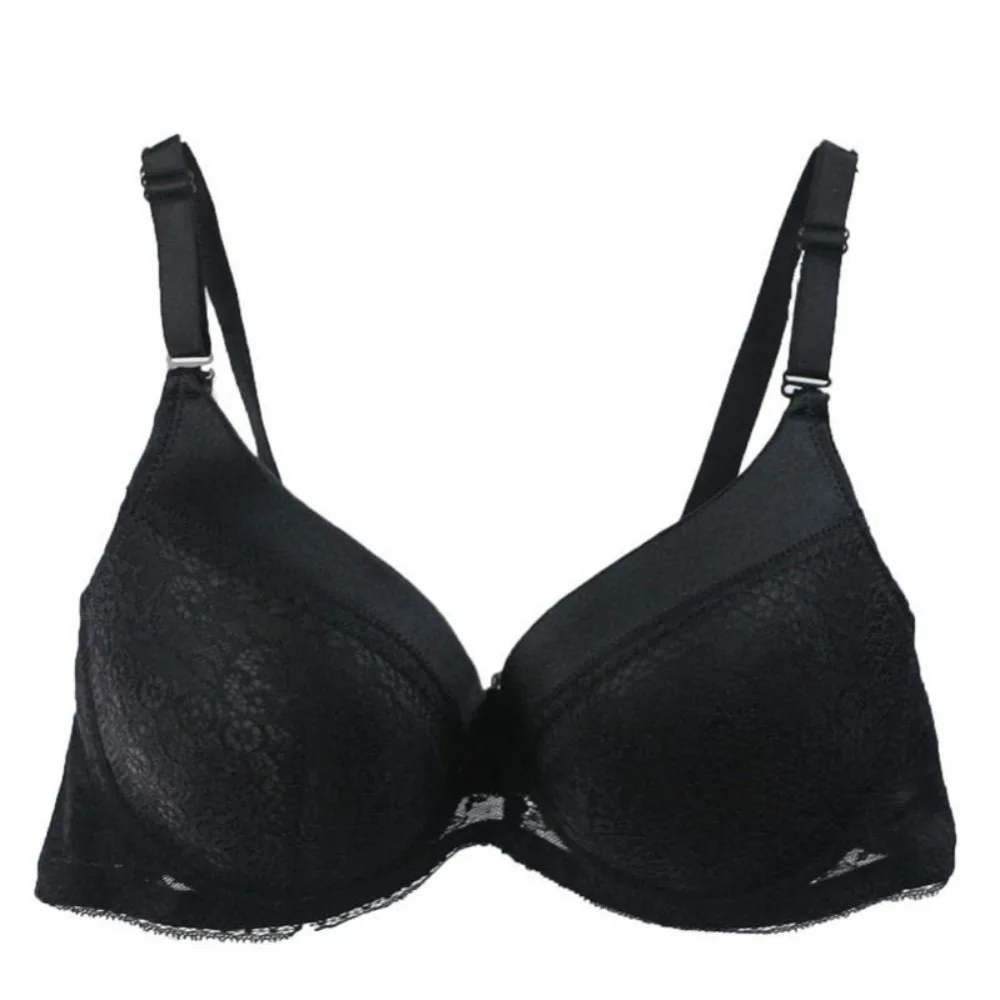 2017 Brand Women Brassiere Bra Big Size 3/4 Cup Lace Push Up Blue Ladies Underwear Women Underwear Bra Top