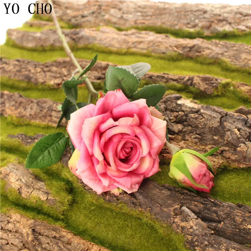 YO CHO DIY свадебные искусственные головки цветов Роза Пион украшение дома аксессуары креативные для свадьбы Искусственные цветы Шелковый цветок