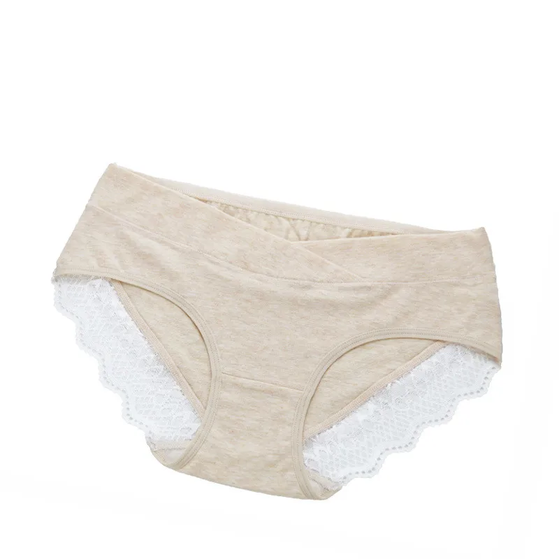 Pregnant Women Low waist Underwear Lace V Cross Shape Pregnant Women
