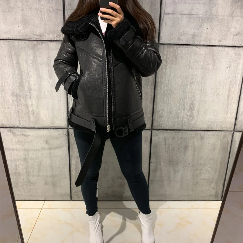 Замшевая кожаная куртка женская из овчины|jacket women|jacket jacketjacket leather jacket |