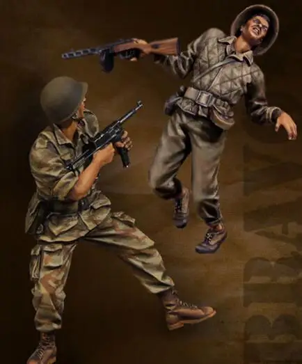 

1/35 Resin Kits Vietnam War Soldiers 2pcs Model Kits