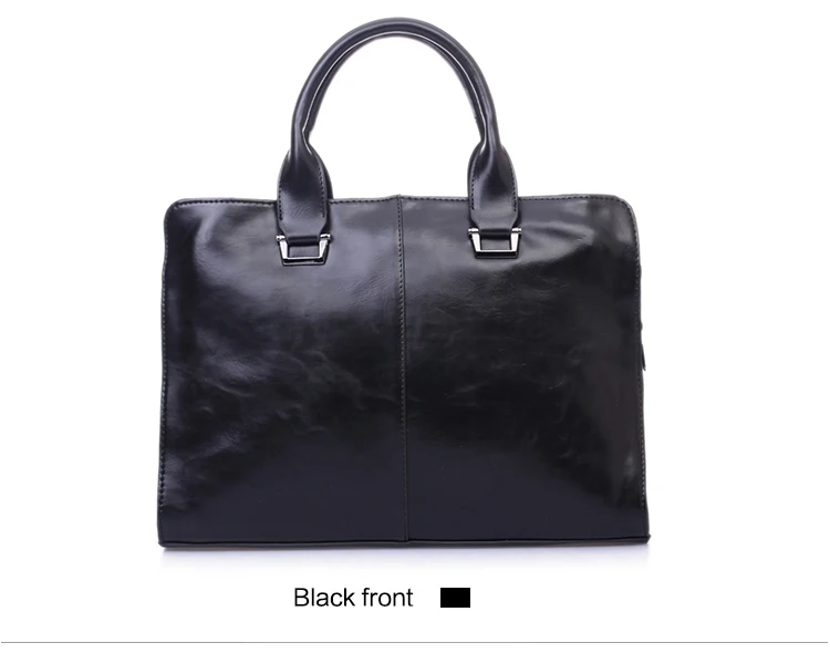 Новый 2018 Crazy horse Искусственная кожа Портфели ноутбук сумка бренд Бизнес сумки Для мужчин дорожные сумки ретро Портфели коричневый черный
