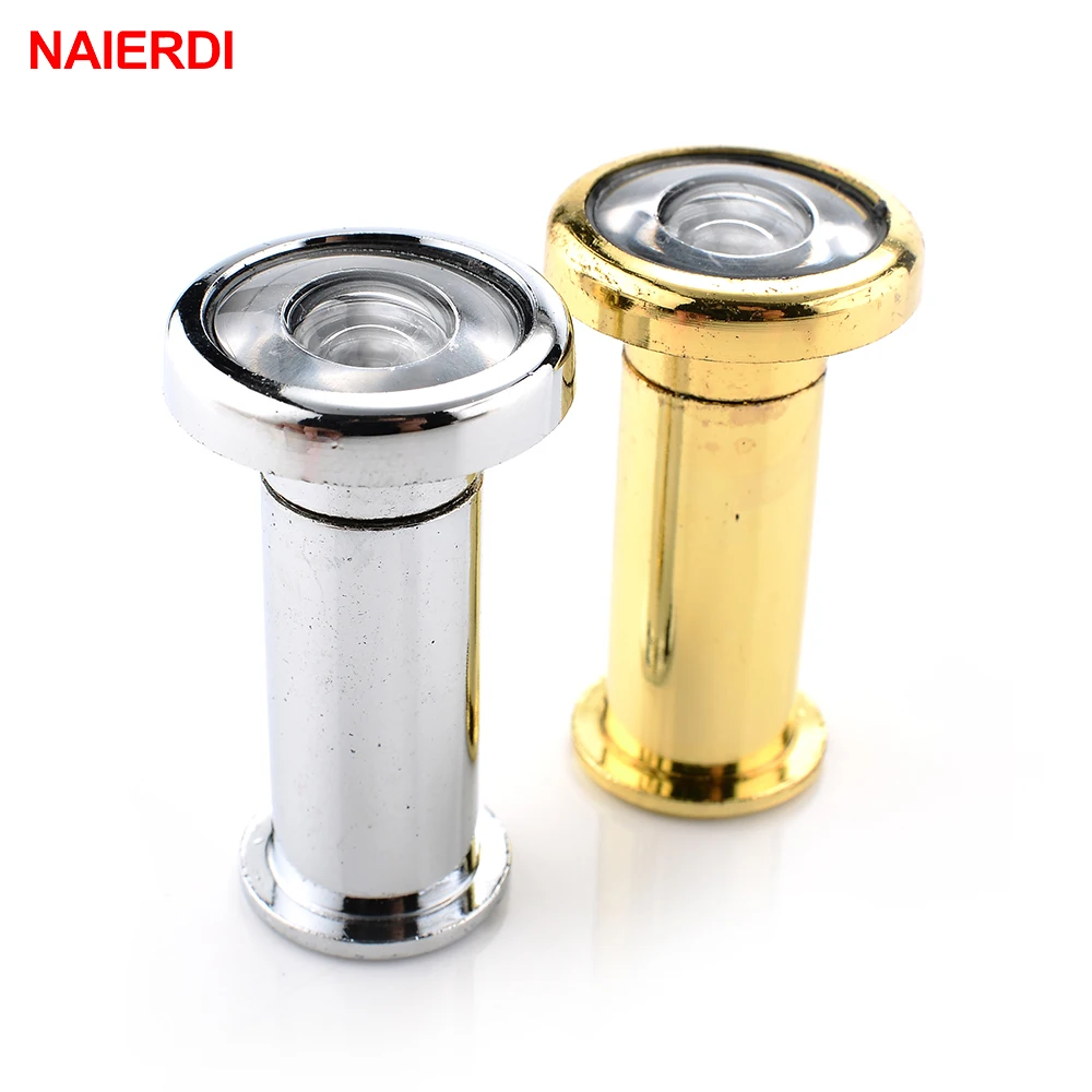 Door Peephole 180 Degree Wide Angle Peephole Security Hidden Door Adjustable Glass Lens For Furniture Hardware