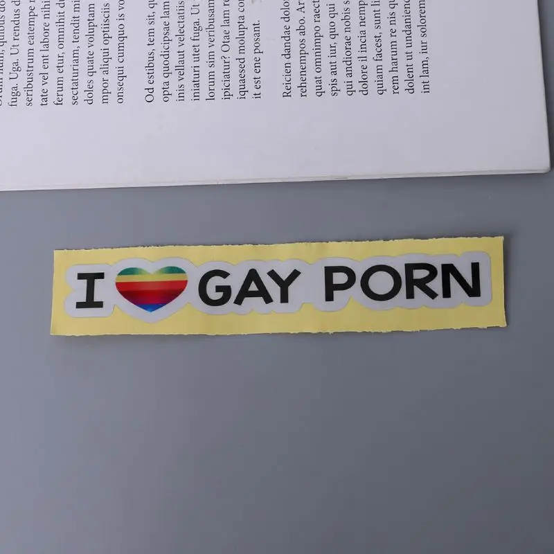 13 7 см * 2 Креативный дизайн I Love Gay порно забавное украшение автомобиля модные