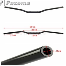 Мотоцикл 7/" 22 мм черный ямочный трекер руль эндуро Ручка Бар Байк для SX F EXC CRF WRF YZF