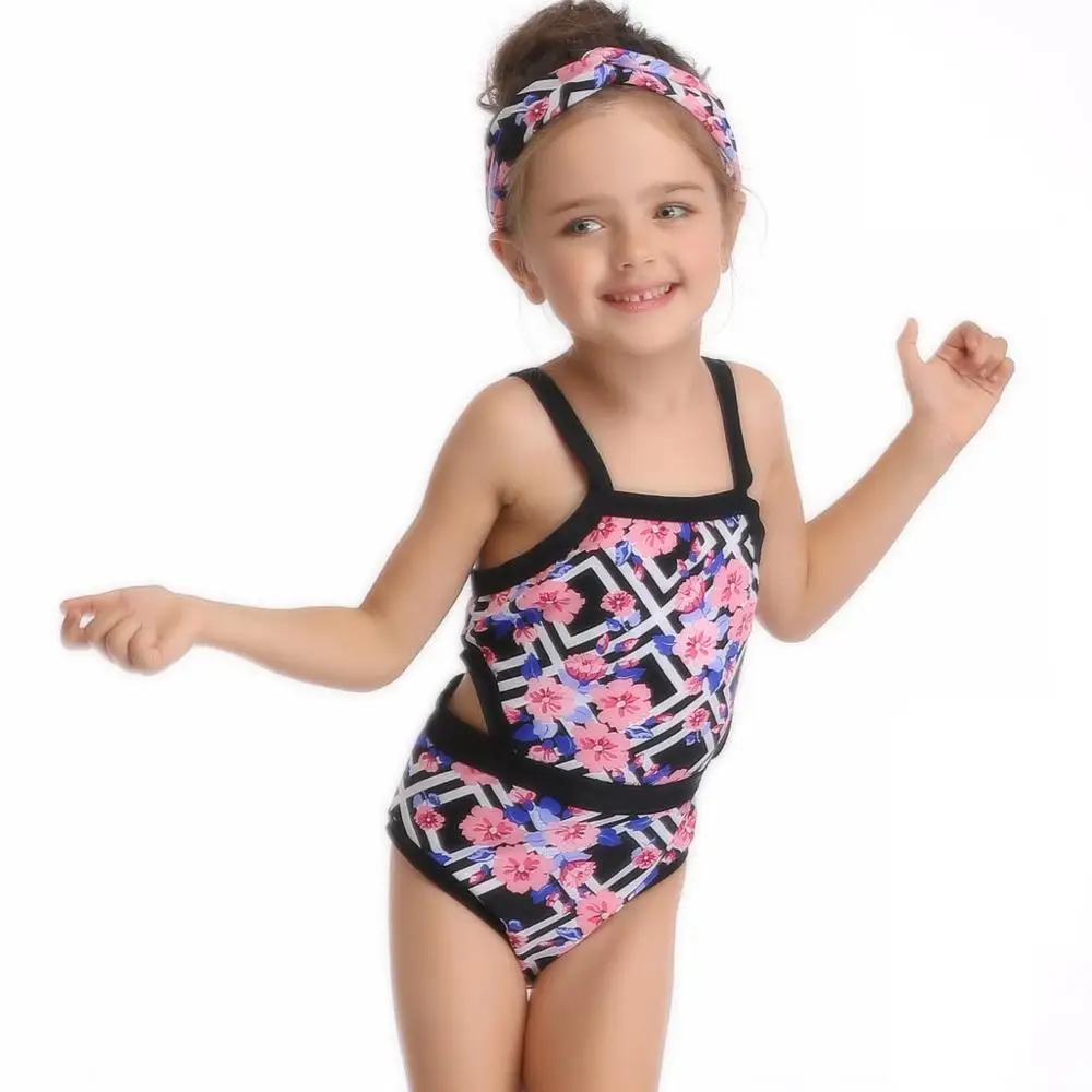 Купальный костюм для девочек детские купальники из двух предметов купальный костюм с принтом из одного предмета костюм для плавания A1