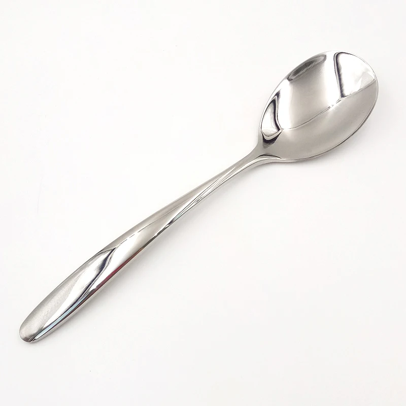 

1 pcs Stainless Steel Dinner Serving Spoon Soup Salad Spoon Kitchen Cutlery Tool High Quality