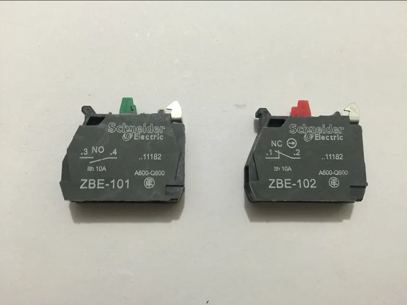 

100pcs TELEMECANIQUE ZBE-101 NO ZBE-102 NC Contact Block Replaces TELE 10A 400V