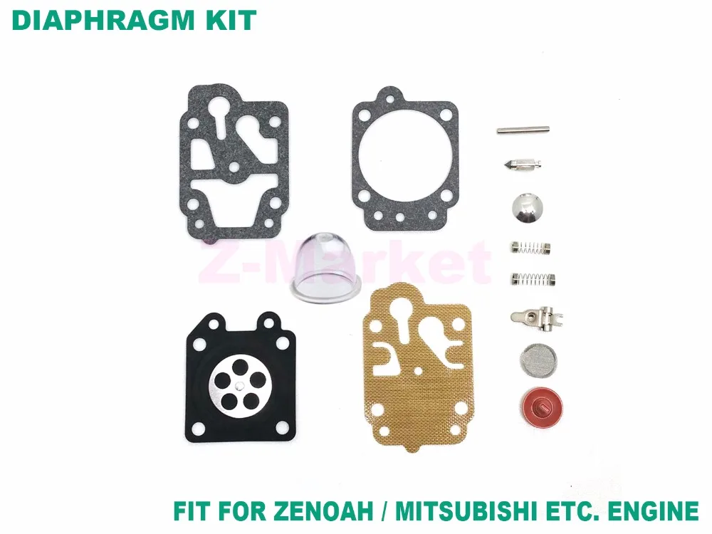 

Wholesale 200PCS Carburetor Repair Kit With Thimble for ZENOAH G26 35 45 MITSUBISHI TB TL TU26 33 43 52 Engine Garden Tool Part