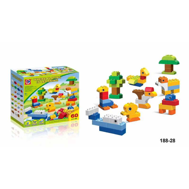 Free Shipping Legoe Large Particles Enlightening 60 PCS DIY building blocks for the child's gift | Игрушки и хобби