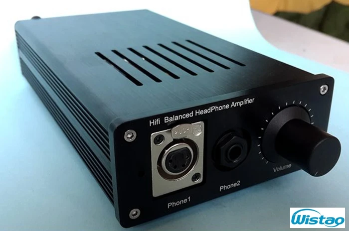 IWISTAO сбалансированный усилитель для наушников HIFI TPA6120A2 AMP 16~ 600 Ом 750 МВт/300 Ом 6,35 наушники/четырехъядерный XLR выход черный