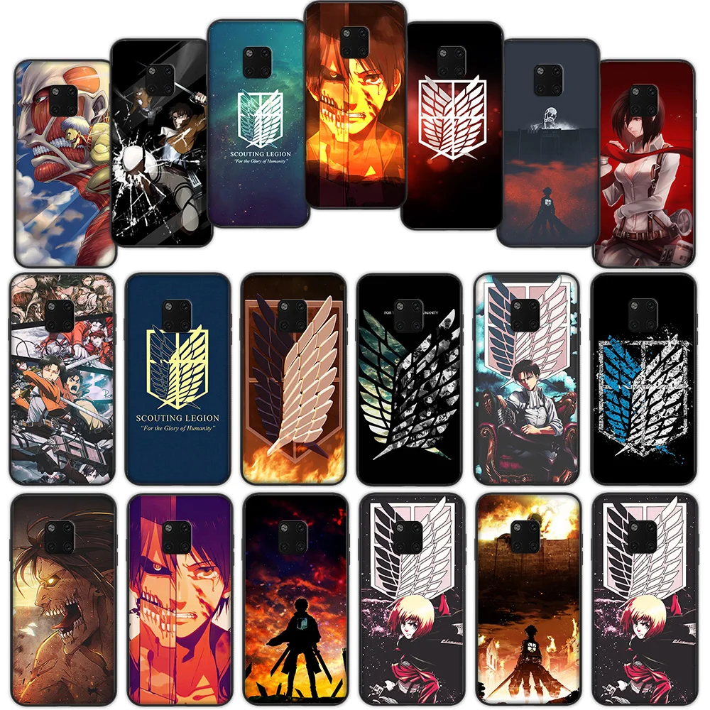 

Levi Ackerman Attack on Titan Soft Cover Case for Huawei P9 P8 Lite Mate 10 20 Lite Pro